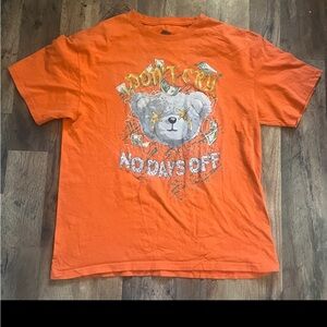 Orange Graphic  T-Shirt short sleeve